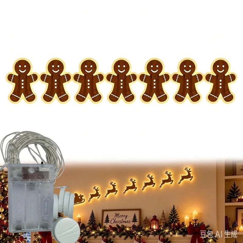 supplier photo (old) – Gingerbread Jolly style – glowing Christmas silhouettes