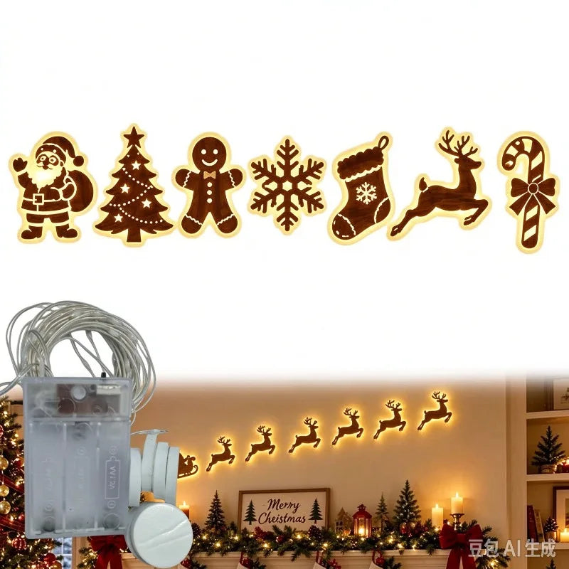 supplier photo (old) – Christmas Mix style – glowing Christmas silhouettes