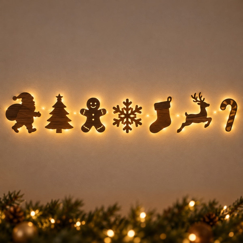Christmas Mix style – glowing Christmas silhouettes